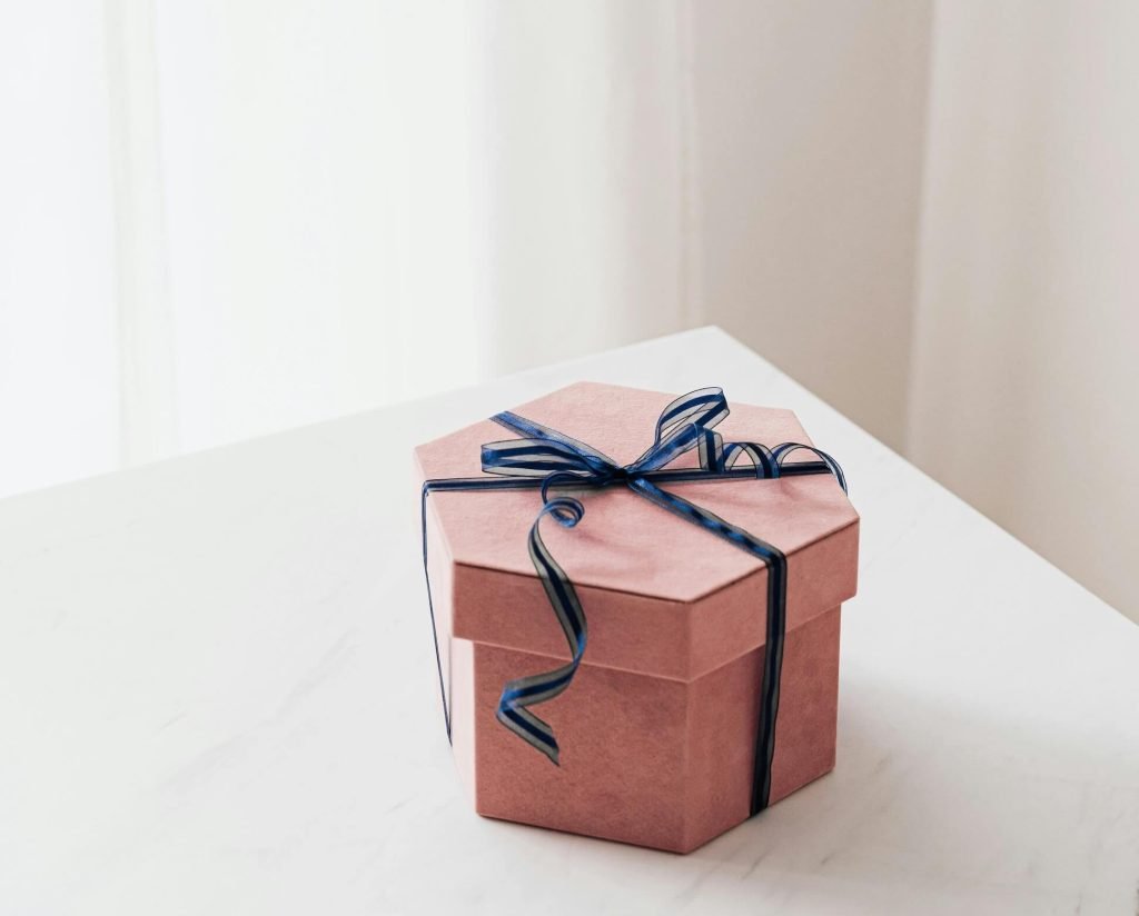 minimalist gift box representing a considered gift experience